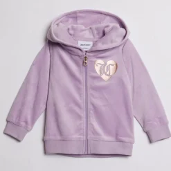 New Juicy Couture Baby Piger Velour Træningsdragt Lavendel Lilla