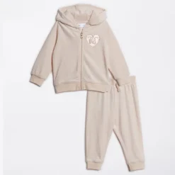 Clearance Juicy Couture Baby Piger Velour Træningsdragt Shell Bleg Lyserød