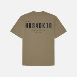 Woodbird Baine 8410 T Shirt Mørke/​Kolt Dark Brown-Cobalt Brun