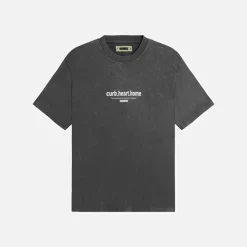 Sale Woodbird Beam Farve T Shirt Asphalt Mørkegrå