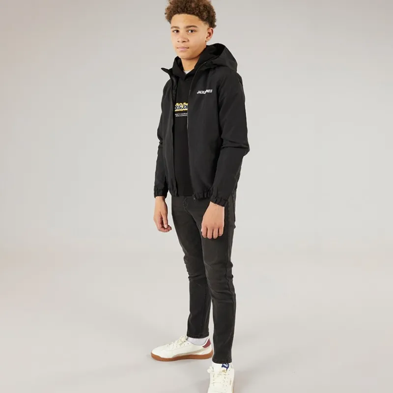 Outlet JACK & JONES Bomberjakke til Drenge Sort