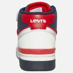 Hot Levi's Børn Dereck Hi-Top Sneakers Navy Rød 0218 Hvid