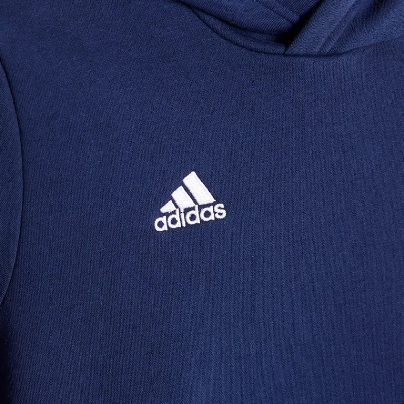 Discount adidas Børn Entrada 22 Pullover Hoodie Team Navy Blue Marineblå
