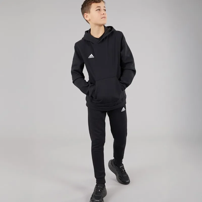 adidas Børn Entrada 22 Pullover Hættetrøje Sort