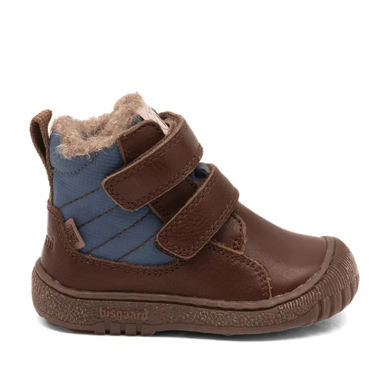 New Bisgaard Børn Helton Vandtætte Tex Støvler Dark Brown Mørkebrun