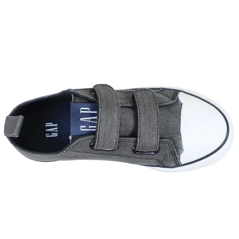Best GAP Børn Houston Velcro IV Lærredgummisko Sort
