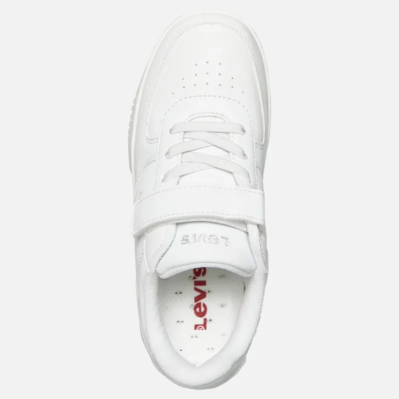 New Levi's Børn Nye Union Sneakers 0061 Hvid