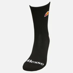 Online Ellesse Børn Tre Par Crew Sokker Sort