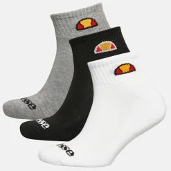 Online Ellesse Børn Tre Par Kvart Sokker Multi Flerfarvet