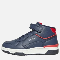 Discount Levi's Børne Dereck Hi Top Sneakers Navy Rød 0290 Marineblå