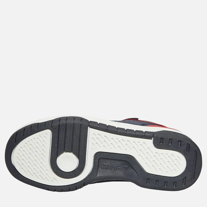 Discount Levi's Børne Dereck Hi Top Sneakers Navy Rød 0290 Marineblå