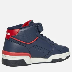 Discount Levi's Børne Dereck Hi Top Sneakers Navy Rød 0290 Marineblå