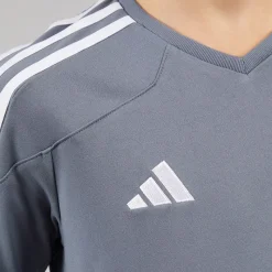 Outlet adidas Børne Junior Tiro 23 League T Shirt Team Onix/Hvid Grå