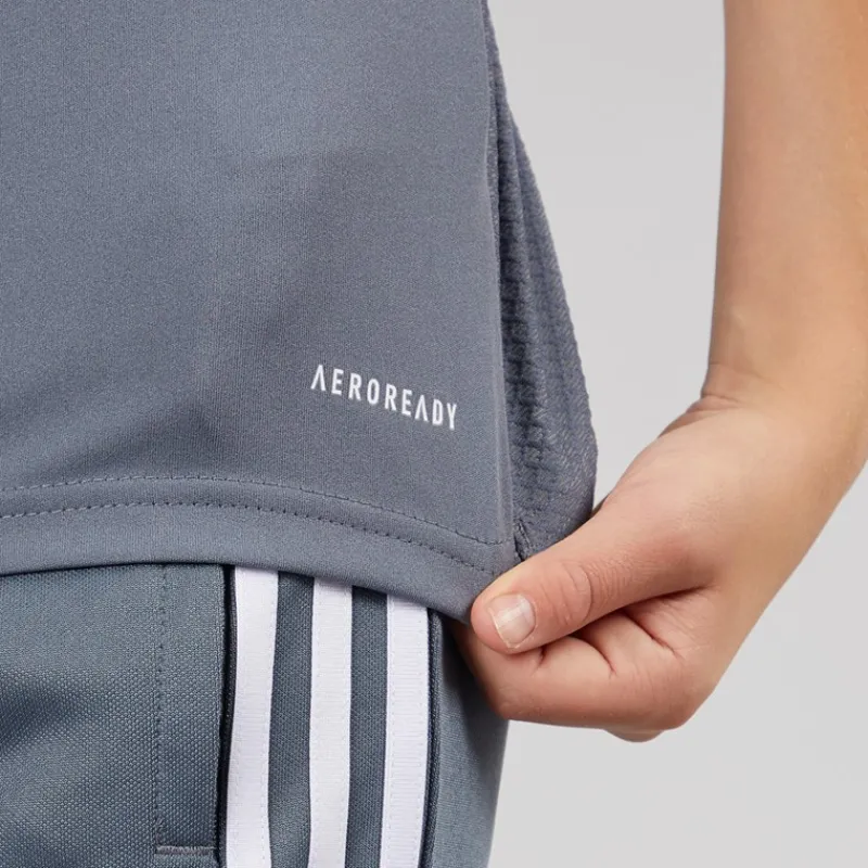 Outlet adidas Børne Junior Tiro 23 League T Shirt Team Onix/Hvid Grå