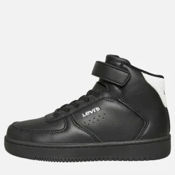 Sale Levi's Børne Nye Union Hi Top Sneakers Hvid 0008 Sort