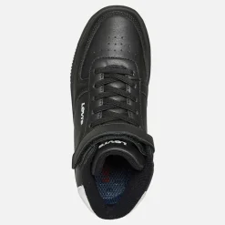 Sale Levi's Børne Nye Union Hi Top Sneakers Hvid 0008 Sort