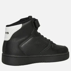 Sale Levi's Børne Nye Union Hi Top Sneakers Hvid 0008 Sort