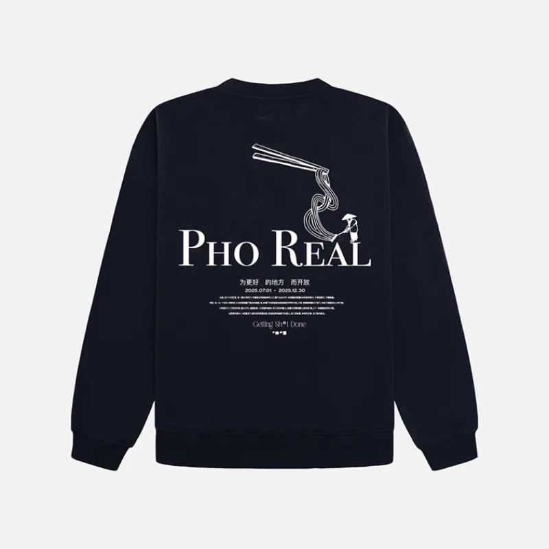 Woodbird Cane Pho Sweatshirt Navy