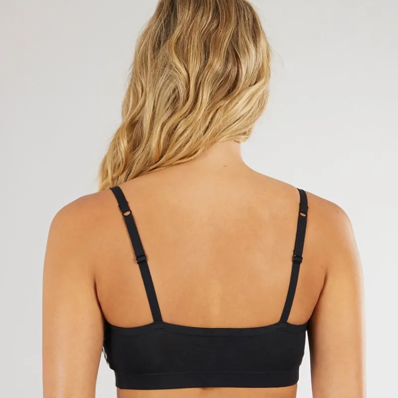 adidas Originals Dame Adicolor Comfort Flex Bomulds Bralette Sort