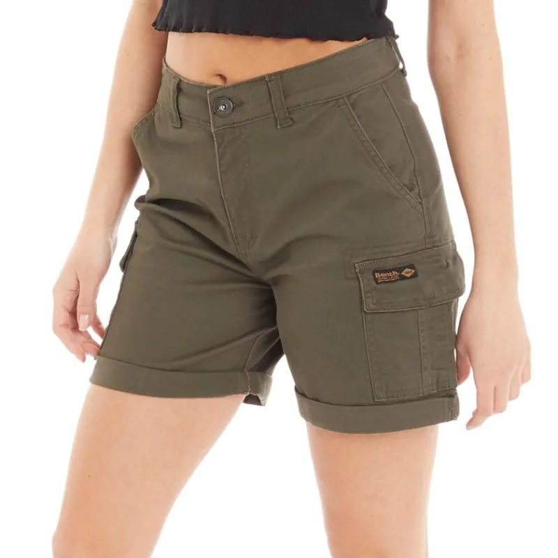 Best Bench Dame Ashline Cargo Shorts Khaki kakigrøn