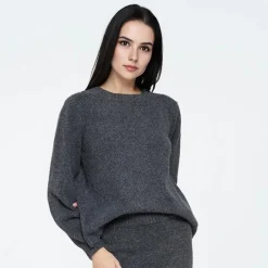 Discount Moves Dame Asla Sweater 0201 Castlerock Koks-mergel