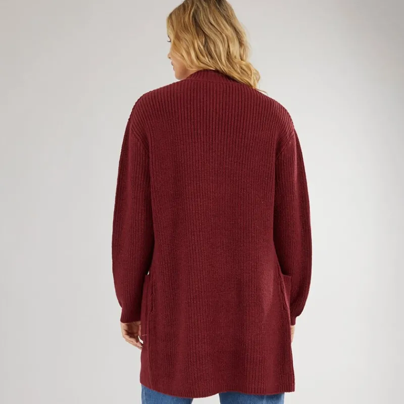 Bench Dame Asteria Cardigan Burgundy Bordeaux
