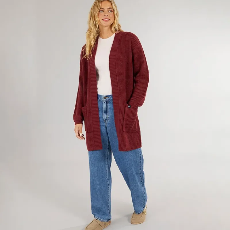 Bench Dame Asteria Cardigan Burgundy Bordeaux