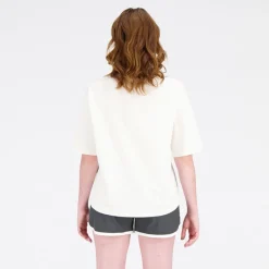 New New Balance Dame Atletik Genopfrisket Boxy T-shirt Greige