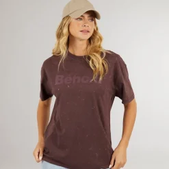 Clearance Bench Dame Berlanne T-shirt Vasket Mauve Vin