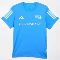 Discount adidas Dame Berlin Halv Løbetop Blue Burst