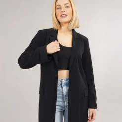 Sale Only Dame Blazer Blanca Life 3/4 Løstsiddende Sort