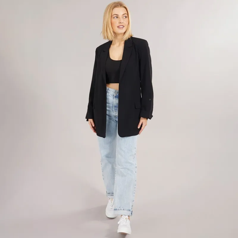 Sale Only Dame Blazer Blanca Life 3/4 Løstsiddende Sort