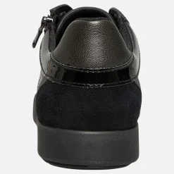GEOX Dame Blomie Zip Sneakers Sort