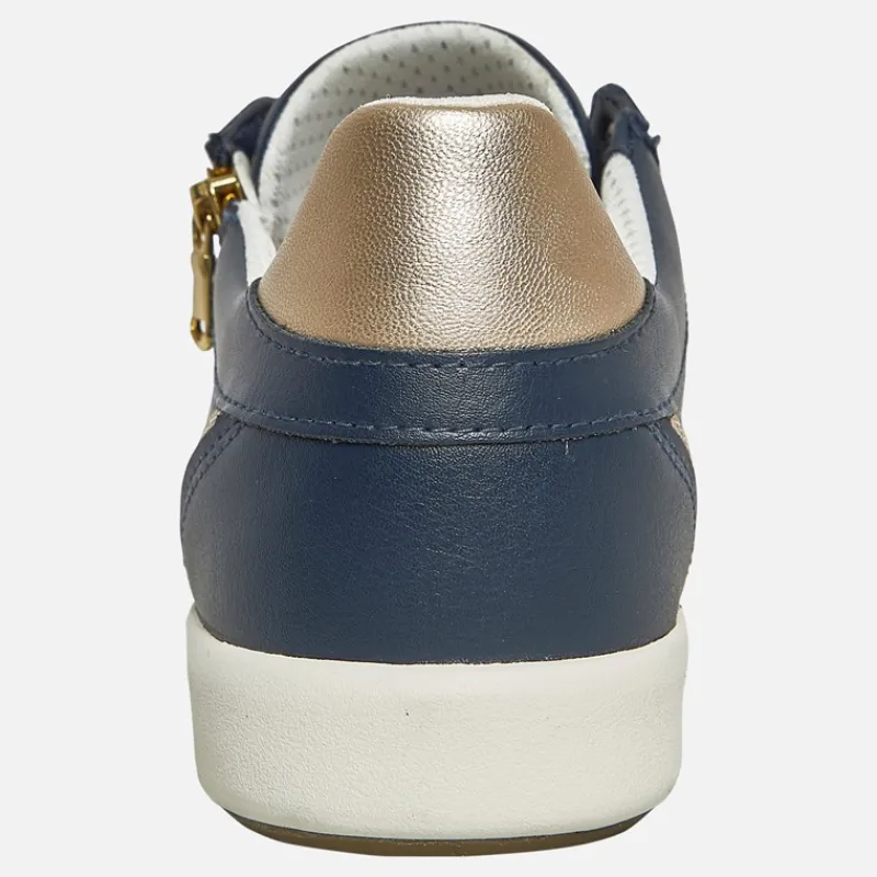 Hot GEOX Dame Blomiee Sneakers Flade Marineblå