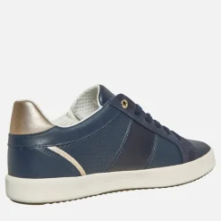Hot GEOX Dame Blomiee Sneakers Flade Marineblå