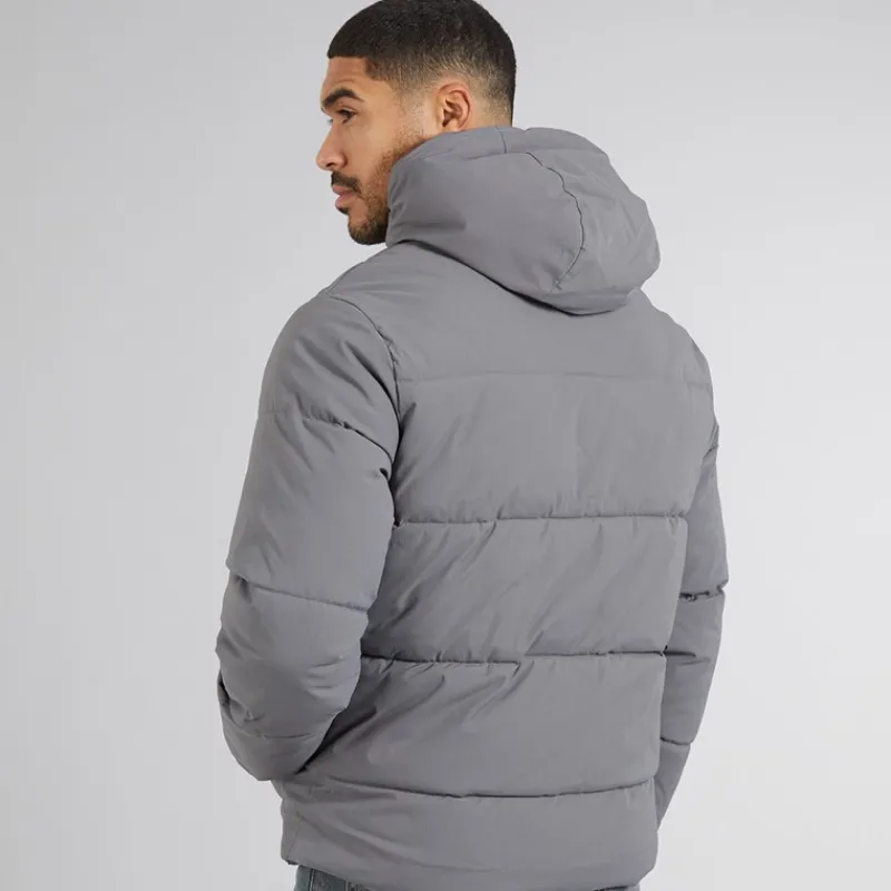New JACK & JONES Dame Brady Hætte Puf Jakke Castlerock