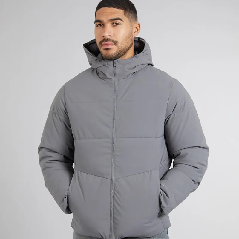 New JACK & JONES Dame Brady Hætte Puf Jakke Castlerock