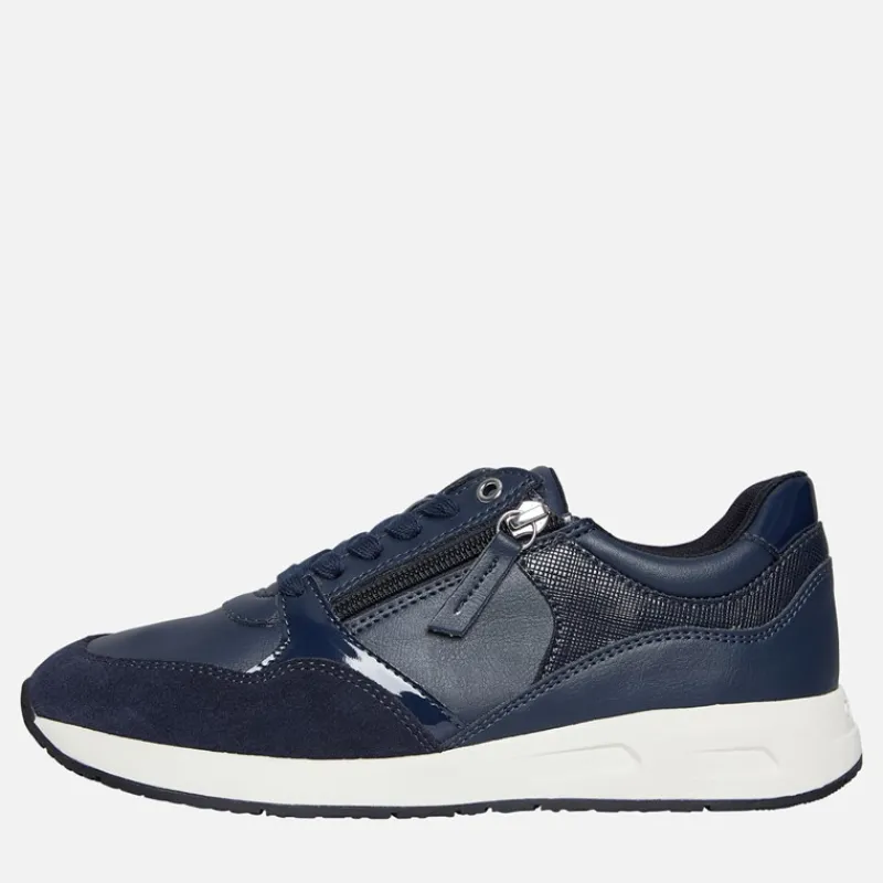 Discount GEOX Dame Bulmya Lynlås Sko Navy