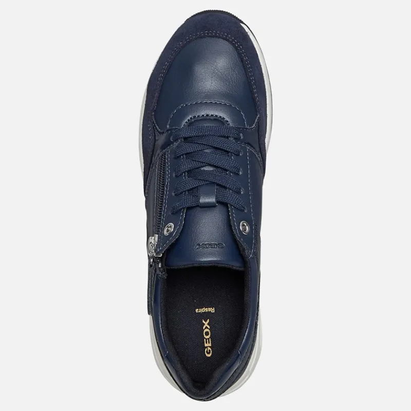 Discount GEOX Dame Bulmya Lynlås Sko Navy