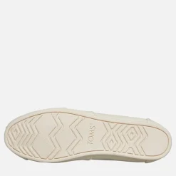 Outlet TOMS Dame Canvas Alpargata Espadriller Cream Cremefarvet