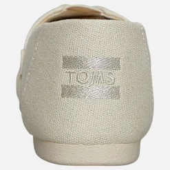 Outlet TOMS Dame Canvas Alpargata Espadriller Cream Cremefarvet