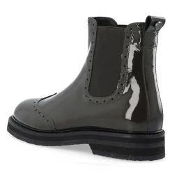 Outlet Ca'Shott Dame Casbetty Brogue Chelsea Støvler Lak Coffee
