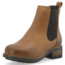 Outlet Ca'Shott Dame Caskarla Chelsea støvler WR olie nubuck Bison Brun