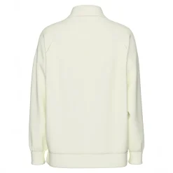 Best Pieces Dame Chilli Halv lynlås sweatshirt White Pepper