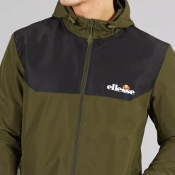 Sale Ellesse Dame Chilte Windrunner Jakke Khaki kakigrøn