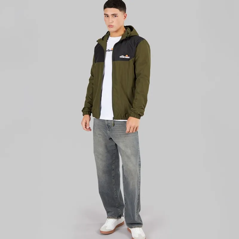 Sale Ellesse Dame Chilte Windrunner Jakke Khaki kakigrøn