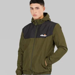 Sale Ellesse Dame Chilte Windrunner Jakke Khaki kakigrøn