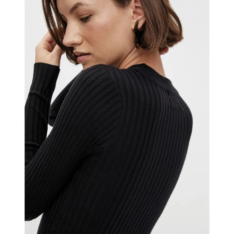 Hot Pieces Dame Crista O Neck Kjoler Sort