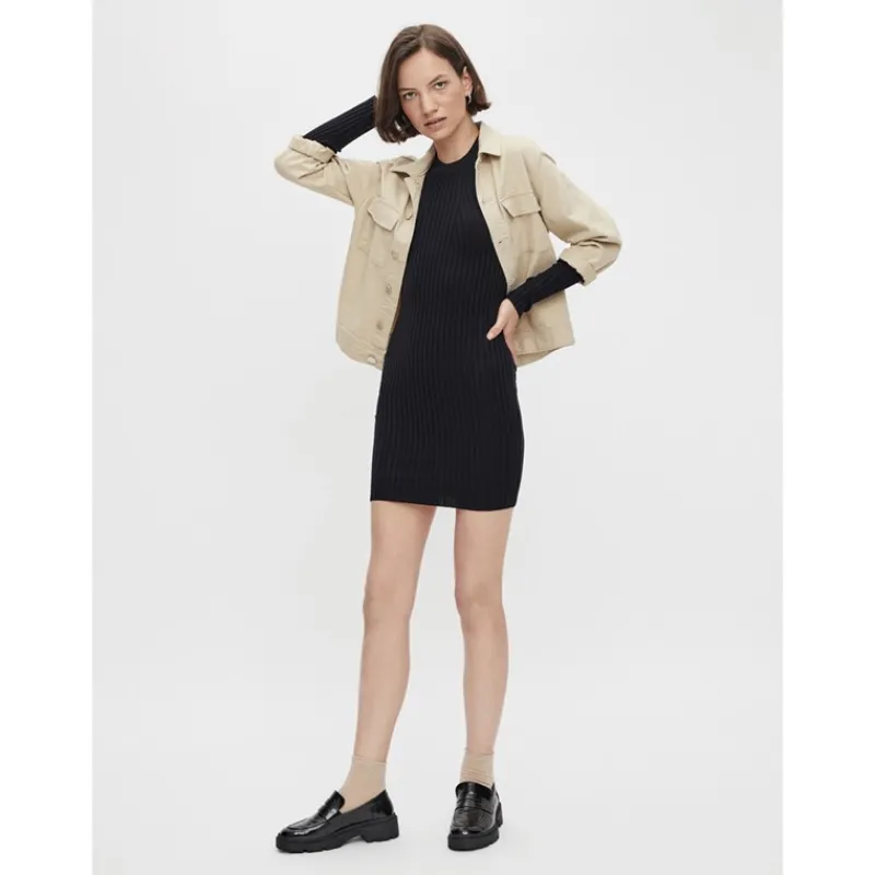 Hot Pieces Dame Crista O Neck Kjoler Sort