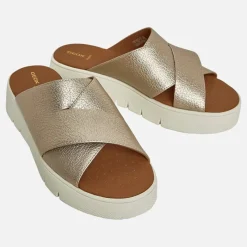 Best GEOX Dame Dandra Sandaler Metallisk